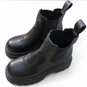 Steve Madden Black Combat Boots